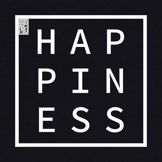 HAPPINESS Define Me Word Simple Classic Square Box by porcodiseno